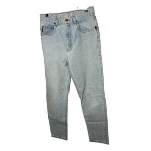 Vintage Bugle Boy juniors teen jeans sz 28x30 light acid wash‎ high rise